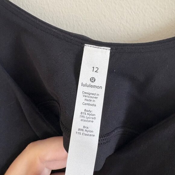 Lululemon Athletic Align Nulu Crop Tank Top Black NWT Women’s Size 12 - Picture 6 of 7